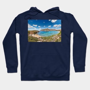 The circular bay of Fellos beach in Andros island, Greece Hoodie